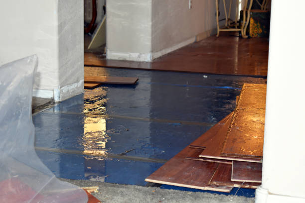 Professional Flood Cleanup technician working in Suffern, NY